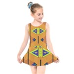 Tribal pattern                                                         Kids  Skater Dress Swimsuit