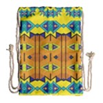 Tribal pattern                                                          Large Drawstring Bag