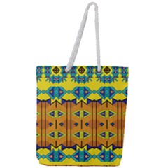 Full Print Rope Handle Tote (Large) 