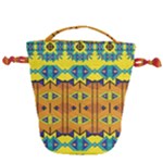 Tribal pattern                                                          Drawstring Bucket Bag