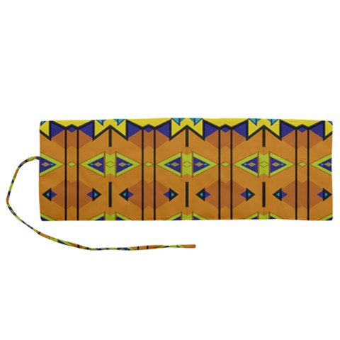 Tribal pattern                                                       Roll Up Canvas Pencil Holder (M) from ArtsNow.com