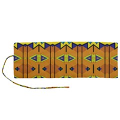 Tribal pattern                                                       Roll Up Canvas Pencil Holder (M) from ArtsNow.com