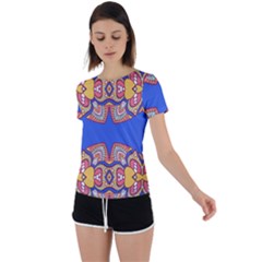 Back Circle Cutout Sports T-Shirt 