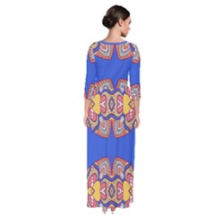 Quarter Sleeve Maxi Dress 