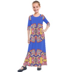 Kids  Quarter Sleeve Maxi Dress 