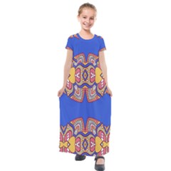 Kids  Short Sleeve Maxi Dress 