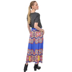 Velour Split Maxi Skirt 