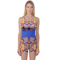 One Piece Boyleg Swimsuit 