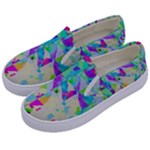 Watercolors spots                                                         Kids  Canvas Slip Ons