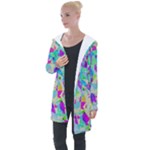 Watercolors spots                                                         Longline Hooded Cardigan