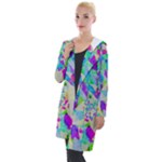 Watercolors spots                                                         Hooded Pocket Cardigan