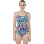 Watercolors spots                                                         Cut Out Top Tankini Set