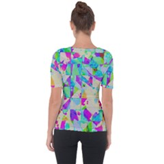 Shoulder Cut Out Short Sleeve Top 