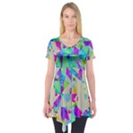 Watercolors spots                                                          Short Sleeve Tunic