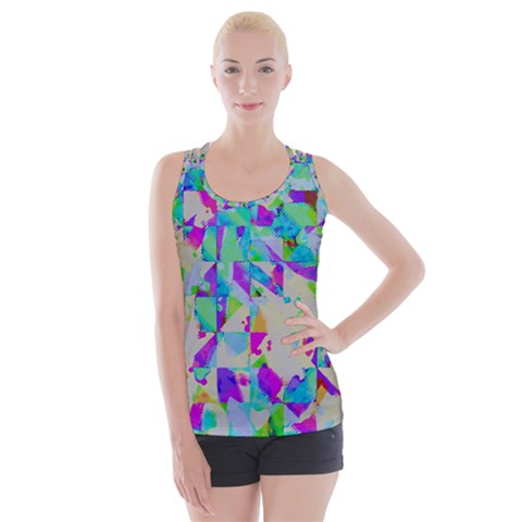 Watercolors spots                                                         Criss cross Back Tank Top from ArtsNow.com