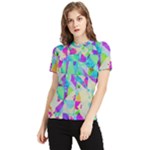 Watercolors spots                                                          Women s Short Sleeve Rash Guard