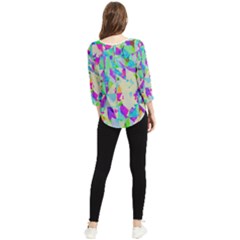 Chiffon Quarter Sleeve Blouse 