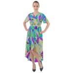 Watercolors spots                                                            Front Wrap High Low Dress