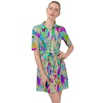 Watercolors spots                                                             Belted Shirt Dress