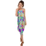 Watercolors spots                                                          Waist Tie Cover Up Chiffon Dress