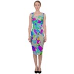 Watercolors spots                                                            Sleeveless Pencil Dress