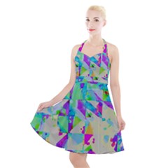 Halter Party Swing Dress  