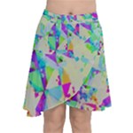 Watercolors spots                                                             Chiffon Wrap Front Skirt