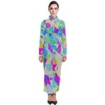 Watercolors spots                                                            Turtleneck Maxi Dress