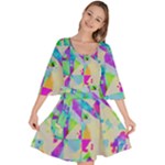 Watercolors spots                                                       Velvet Kimono Dress