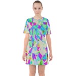 Watercolors spots                                                             Sixties Short Sleeve Mini Dress