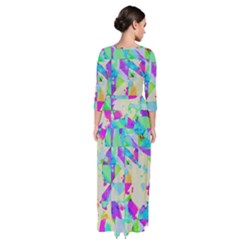 Quarter Sleeve Maxi Dress 