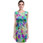 Watercolors spots                                                               Classic Sleeveless Midi Dress