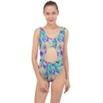 Watercolors spots                                                         Center Cut Out Swimsuit