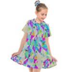 Watercolors spots                                                       Kids  Short Sleeve Shirt Dress