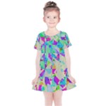 Watercolors spots                                                         Kids  Simple Cotton Dress