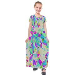 Kids  Short Sleeve Maxi Dress 