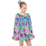 Watercolors spots                                                         Kids  Long Sleeve Dress