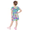 Kids  Short Sleeve Velvet Dress 