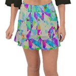 Watercolors spots                                                          Fishtail Mini Chiffon Skirt