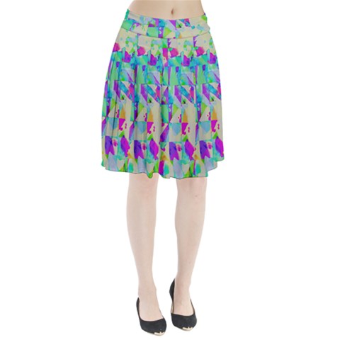 Watercolors spots                                                      Pleated Skirt from ArtsNow.com