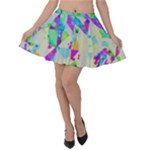 Watercolors spots                                                         Velvet Skater Skirt