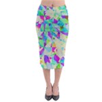 Watercolors spots                                                            Midi Pencil Skirt