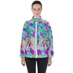 Watercolors spots                                                          High Neck Windbreaker (Women)