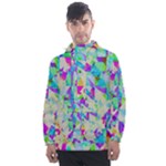 Watercolors spots                                                         Men s Front Pocket Pullover Windbreaker