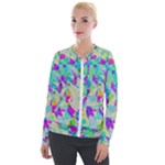 Watercolors spots                                                          Velour Zip Up Jacket