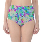 Watercolors spots                                                          High-Waist Bikini Bottoms