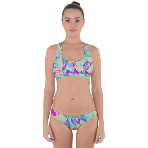 Watercolors spots                                                         Cross Back Hipster Bikini Set from ArtsNow.com