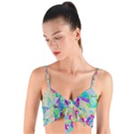 Watercolors spots                                                         Woven Tie Front Bralet