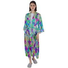 Maxi Satin Kimono 