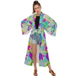 Watercolors spots                                                       Maxi Kimono